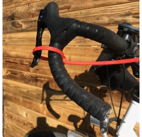 Locking a bicycle brake with the Z-Lok