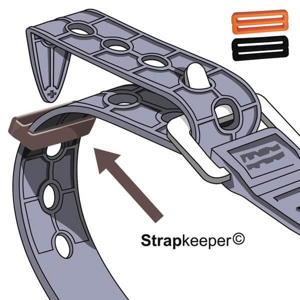 Strapkeeper pack of 4 black or orange for Fixplus straps 35cm 46cm 66cm and 86cm